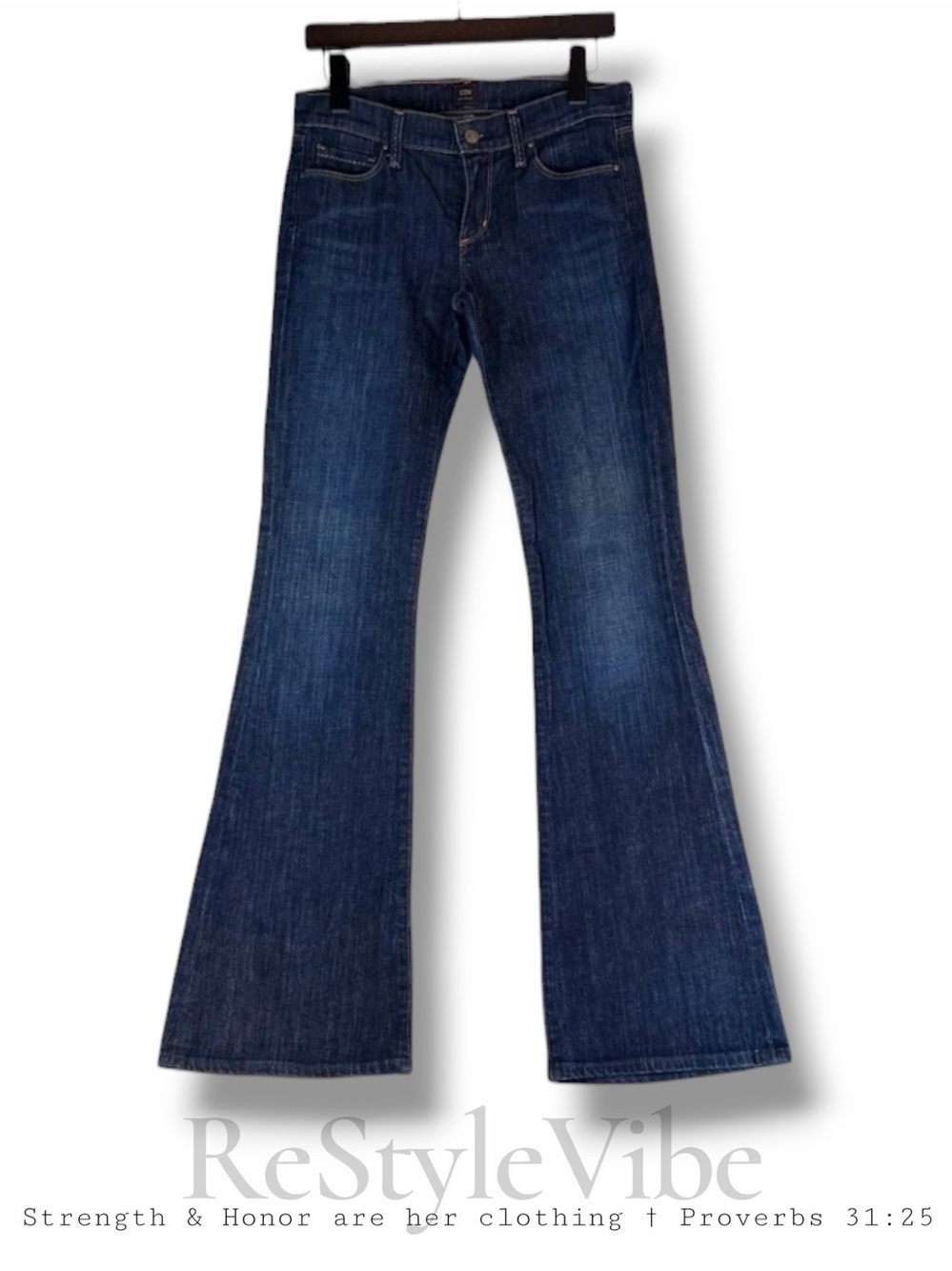 CITIZENS OF HUMANITY COH Women’s Size 27 Denim Jeans Low Rise Flare Fit Stretch